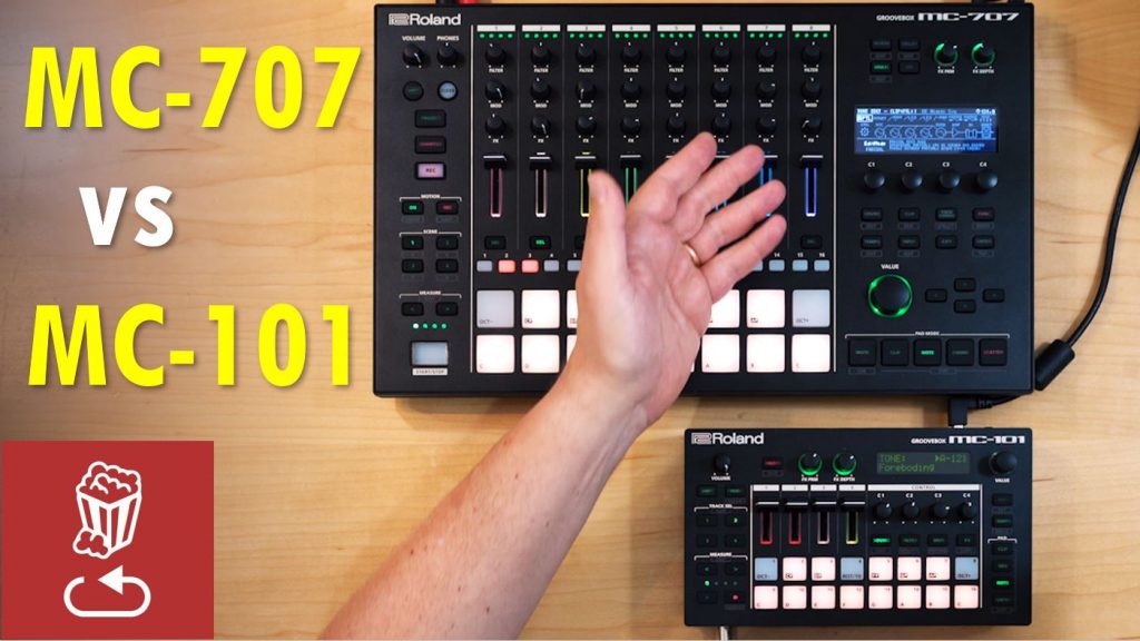 Roland MC101 vs MC707