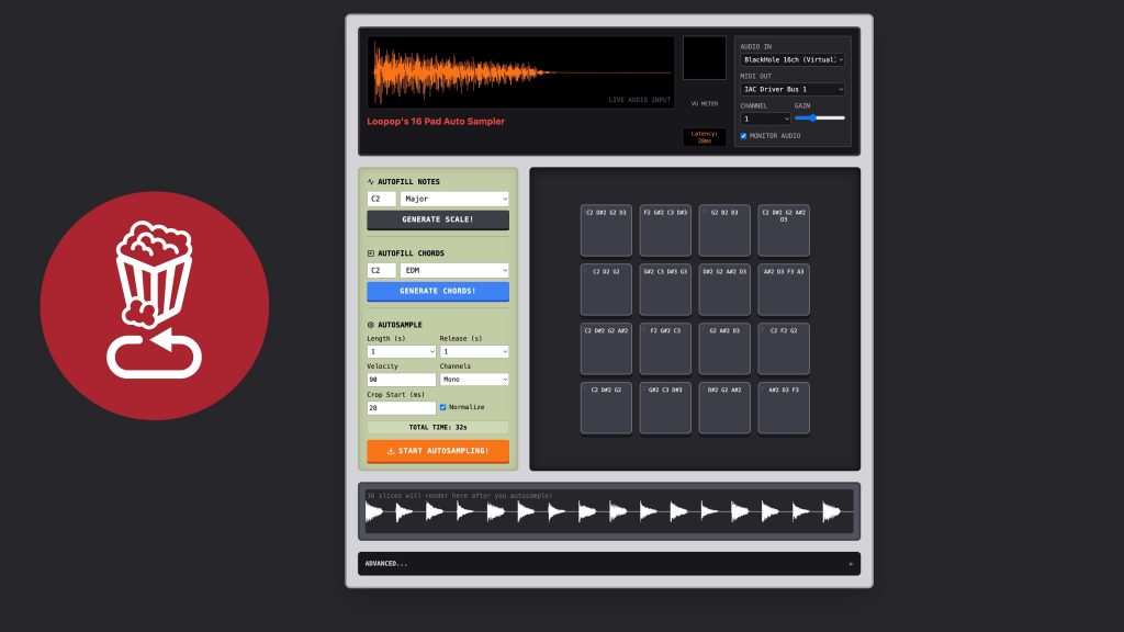 loopop's 16 pad autosampler