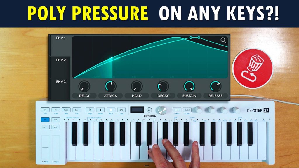 Fake polyphonic pressure on a MIDI controller